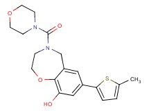 7-(5-methyl-2-thienyl)-4-(morpholin-4-ylcarbonyl)-2,3,4,5-tetrahydro-1,4-benzoxazepin-9-ol
