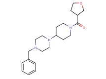1-benzyl-4-[1-(tetrahydrofuran-3-ylcarbonyl)piperidin-4-yl]piperazine