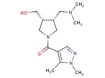 {(3R*,4R*)-4-[(dimethylamino)methyl]-1-[(1,5-dimethyl-1H-pyrazol-4-yl)carbonyl]-3-pyrrolidinyl}methanol