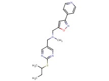 1-[2-(sec-butylthio)pyrimidin-5-yl]-N-methyl-N-[(3-pyridin-4-ylisoxazol-5-yl)methyl]methanamine