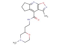 3-methyl-N-[2-(4-methylmorpholin-2-yl)ethyl]-6,7-dihydro-5H-cyclopenta[b]isoxazolo[4,5-e]pyridine-4-carboxamide