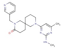8-[6-methyl-2-(methylamino)pyrimidin-4-yl]-2-(pyridin-3-ylmethyl)-2,8-diazaspiro[5.5]undecan-3-one