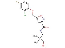 5-[(2-chloro-4-fluorophenoxy)methyl]-N-(3-hydroxy-2,2-dimethylpropyl)-3-isoxazolecarboxamide