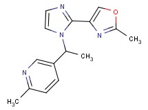 2-methyl-5-{1-[2-(2-methyl-1,3-oxazol-4-yl)-1H-imidazol-1-yl]ethyl}pyridine