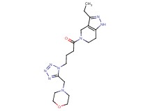 3-ethyl-5-{4-[5-(morpholin-4-ylmethyl)-1H-tetrazol-1-yl]butanoyl}-4,5,6,7-tetrahydro-1H-pyrazolo[4,3-c]pyridine