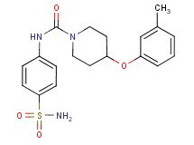 N-[4-(aminosulfonyl)phenyl]-4-(3-methylphenoxy)piperidine-1-carboxamide