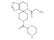 1'-(2-morpholinylcarbonyl)-5-propionyl-1,5,6,7-tetrahydrospiro[imidazo[4,5-c]pyridine-4,4'-piperidine] dihydrochloride