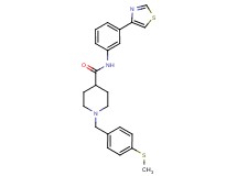 1-[4-(methylthio)benzyl]-N-[3-(1,3-thiazol-4-yl)phenyl]-4-piperidinecarboxamide