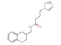 N-(3,4-dihydro-2H-chromen-3-ylmethyl)-4-(1H-1,2,4-triazol-1-yl)butanamide