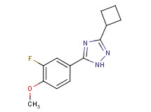 3-cyclobutyl-5-(3-fluoro-4-methoxyphenyl)-1H-1,2,4-triazole