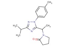 1-{1-[3-isopropyl-1-(4-methylphenyl)-1H-1,2,4-triazol-5-yl]ethyl}pyrrolidin-2-one