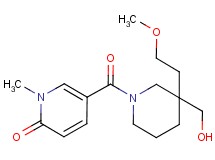 5-{[3-(hydroxymethyl)-3-(2-methoxyethyl)-1-piperidinyl]carbonyl}-1-methyl-2(1H)-pyridinone