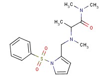N~1~,N~1~,N~2~-trimethyl-N~2~-{[1-(phenylsulfonyl)-1H-pyrrol-2-yl]methyl}alaninamide