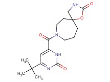 8-[(6-tert-butyl-2-oxo-2,3-dihydropyrimidin-4-yl)carbonyl]-1-oxa-3,8-diazaspiro[4.6]undecan-2-one