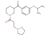 (3-isopropoxyphenyl){1-[3-(2-isoxazolidinyl)propanoyl]-3-piperidinyl}methanone