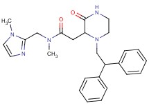 2-[1-(2,2-diphenylethyl)-3-oxo-2-piperazinyl]-N-methyl-N-[(1-methyl-1H-imidazol-2-yl)methyl]acetamide