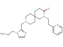 9-[(1-propyl-1H-imidazol-2-yl)methyl]-2-(2-pyridin-2-ylethyl)-2,9-diazaspiro[5.5]undecan-3-one