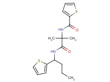 N-(1,1-dimethyl-2-oxo-2-{[1-(2-thienyl)butyl]amino}ethyl)thiophene-2-carboxamide