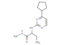 2-[(4-cyclopentylpyrimidin-2-yl)amino]-N-methylbutanamide