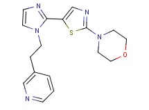 4-{5-[1-(2-pyridin-3-ylethyl)-1H-imidazol-2-yl]-1,3-thiazol-2-yl}morpholine
