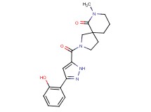 2-{[3-(2-hydroxyphenyl)-1H-pyrazol-5-yl]carbonyl}-7-methyl-2,7-diazaspiro[4.5]decan-6-one
