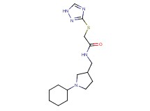 N-[(1-cyclohexylpyrrolidin-3-yl)methyl]-2-(1H-1,2,4-triazol-3-ylthio)acetamide