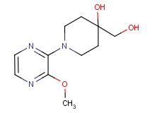 4-(hydroxymethyl)-1-(3-methoxypyrazin-2-yl)piperidin-4-ol