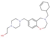 2-(4-{[4-(3-cyclohexen-1-ylmethyl)-2,3,4,5-tetrahydro-1,4-benzoxazepin-7-yl]methyl}-1-piperazinyl)ethanol