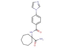 1-{[4-(1H-imidazol-1-yl)benzoyl]amino}cycloheptanecarboxamide