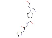 1-(2-hydroxyethyl)-N-[2-oxo-2-(1,3-thiazol-2-ylamino)ethyl]-1H-benzimidazole-5-carboxamide