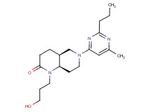 (4aS*,8aR*)-1-(3-hydroxypropyl)-6-(6-methyl-2-propylpyrimidin-4-yl)octahydro-1,6-naphthyridin-2(1H)-one