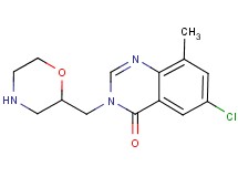 6-chloro-8-methyl-3-(morpholin-2-ylmethyl)quinazolin-4(3H)-one