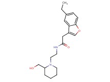 2-(5-ethyl-1-benzofuran-3-yl)-N-{2-[2-(hydroxymethyl)piperidin-1-yl]ethyl}acetamide