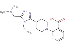 2-(4-{5-[(dimethylamino)methyl]-4-ethyl-4H-1,2,4-triazol-3-yl}piperidin-1-yl)nicotinic acid