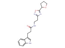 3-(1H-indol-3-yl)-N-{2-[5-(tetrahydrofuran-2-yl)-1,2,4-oxadiazol-3-yl]ethyl}propanamide