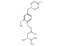 1-{4-[(4-fluoropiperidin-1-yl)methyl]-2-methoxyphenoxy}-3-[isopropyl(methyl)amino]propan-2-ol