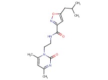 N-[2-(4,6-dimethyl-2-oxopyrimidin-1(2H)-yl)ethyl]-5-isobutylisoxazole-3-carboxamide