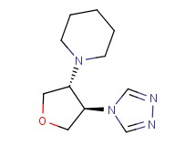 1-[(3R*,4R*)-4-(4H-1,2,4-triazol-4-yl)tetrahydrofuran-3-yl]piperidine