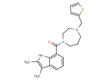 2,3-dimethyl-7-{[4-(2-thienylmethyl)-1,4-diazepan-1-yl]carbonyl}-1H-indole