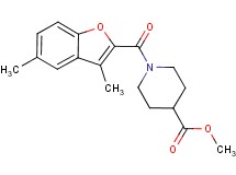 methyl 1-[(3,5-dimethyl-1-benzofuran-2-yl)carbonyl]-4-piperidinecarboxylate