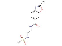 2-methyl-N-{2-[(methylsulfonyl)amino]ethyl}-1,3-benzoxazole-6-carboxamide