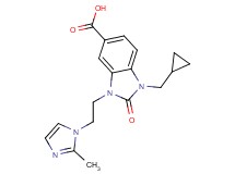 1-(cyclopropylmethyl)-3-[2-(2-methyl-1H-imidazol-1-yl)ethyl]-2-oxo-2,3-dihydro-1H-benzimidazole-5-carboxylic acid