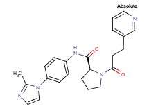 N-[4-(2-methyl-1H-imidazol-1-yl)phenyl]-1-(3-pyridin-3-ylpropanoyl)-L-prolinamide