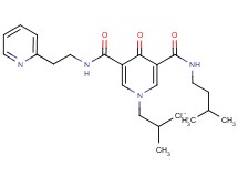 1-isobutyl-N-(3-methylbutyl)-4-oxo-N'-[2-(2-pyridinyl)ethyl]-1,4-dihydro-3,5-pyridinedicarboxamide