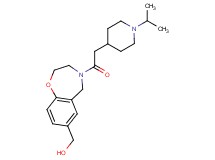 {4-[(1-isopropyl-4-piperidinyl)acetyl]-2,3,4,5-tetrahydro-1,4-benzoxazepin-7-yl}methanol