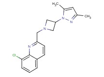 8-chloro-2-{[3-(3,5-dimethyl-1H-pyrazol-1-yl)azetidin-1-yl]methyl}quinoline