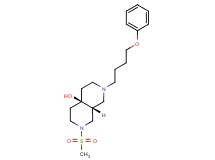 (4aR*,8aR*)-2-(methylsulfonyl)-7-(4-phenoxybutyl)octahydro-2,7-naphthyridin-4a(2H)-ol