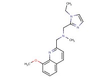 1-(1-ethyl-1H-imidazol-2-yl)-N-[(8-methoxyquinolin-2-yl)methyl]-N-methylmethanamine