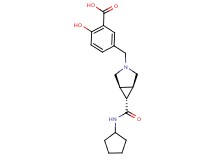 5-({(1R*,5S*,6r)-6-[(cyclopentylamino)carbonyl]-3-azabicyclo[3.1.0]hex-3-yl}methyl)-2-hydroxybenzoic acid