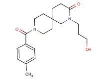 2-(3-hydroxypropyl)-9-(4-methylbenzoyl)-2,9-diazaspiro[5.5]undecan-3-one